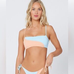 L*Space Tangy and Sky Blue Ari‎ Bikini Top Medium